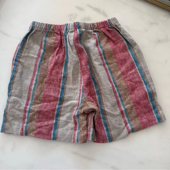 NWT Konges Sløjd Venice linen-blend shirt and shorts set in  Stan Stripe Sz 2yr - Picture 6 of 9